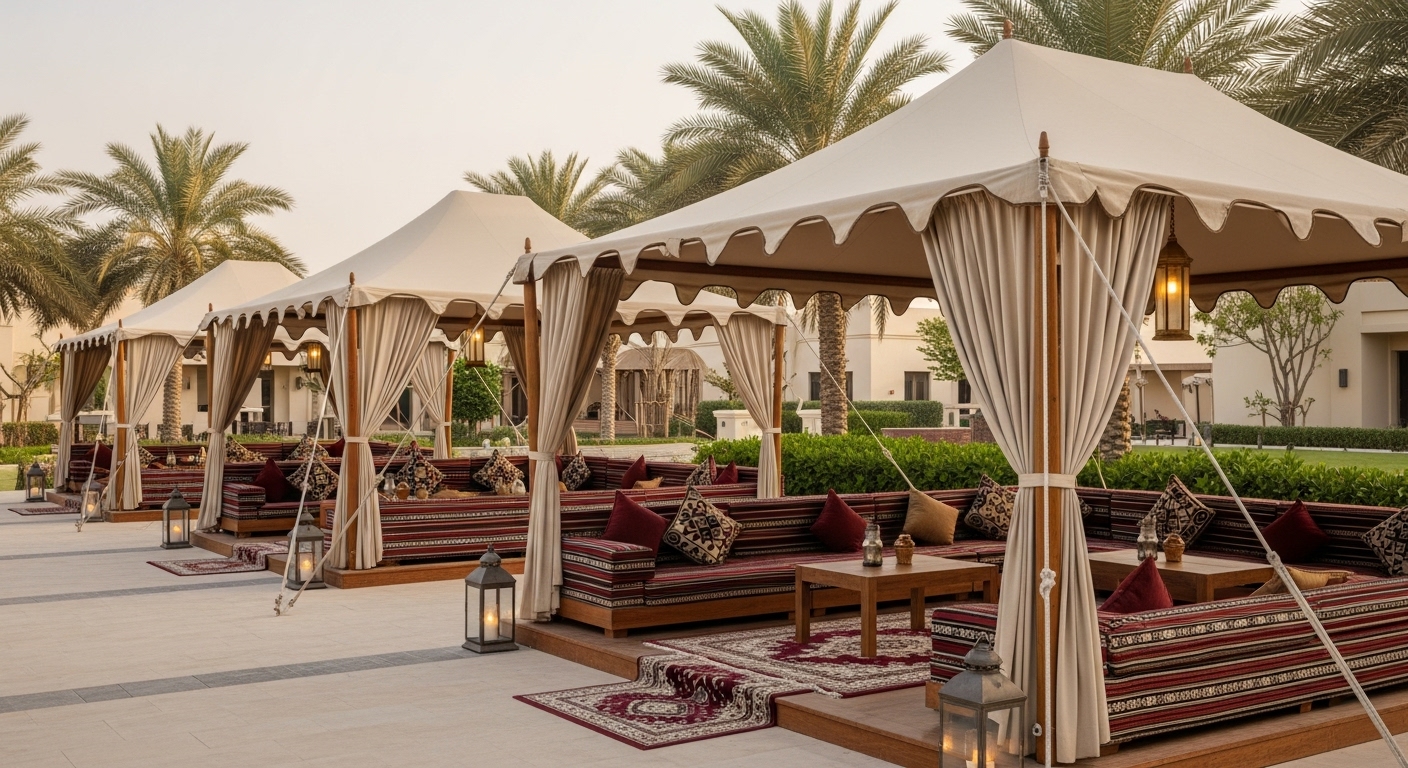 خيام وجلسات خارجية