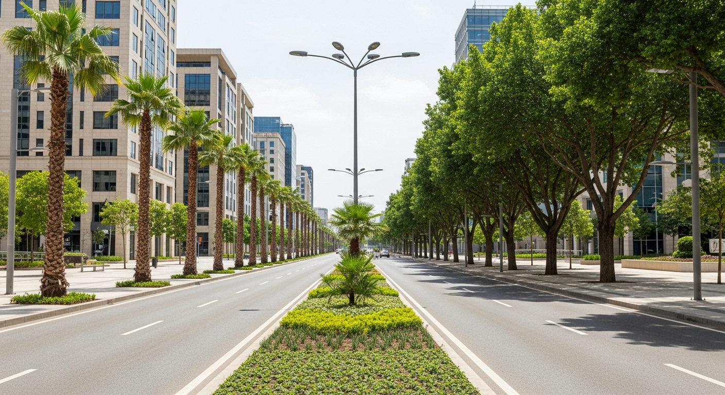 تشجير شوارع عامة